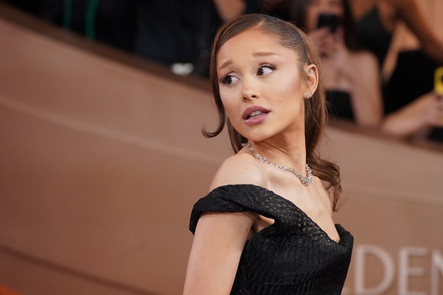 Ariana Grande at the Golden Globes in January