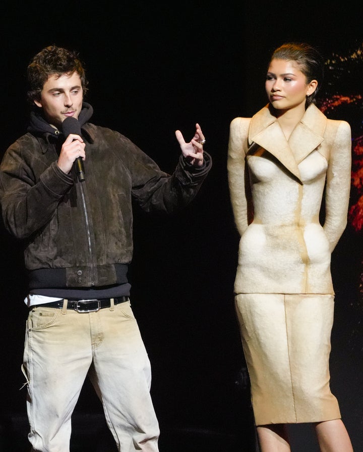 Timothée Chalamet and Zendaya at CinemaCon earlier this year