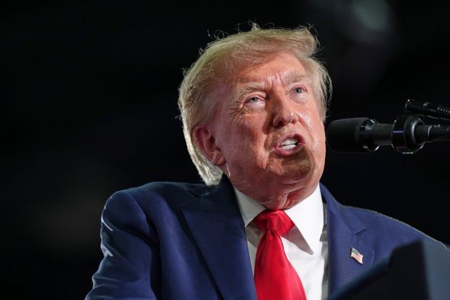 President Donald Trump speaks at a campaign rally for Sen. Darline Graham, R-S.C., at the Myrtle Beach Convention Center in Myrtle Beach, S.C., Friday, Aug. 21, 2026.