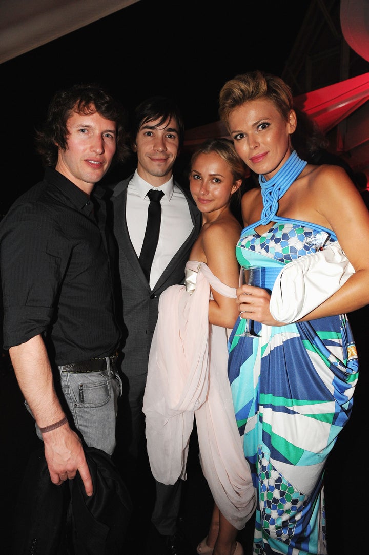 James Blunt, Justin Long, Hayden Panettiere and Diana Jenkins in Cannes in 2009