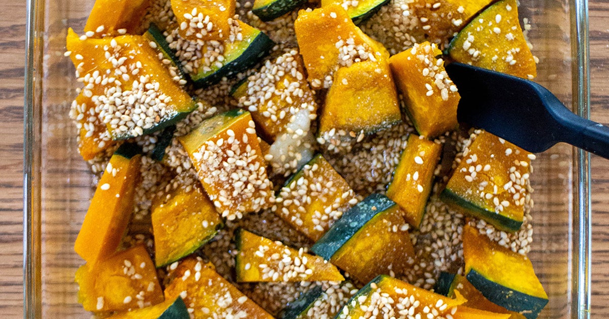 【このかぼちゃ、煮物よりおいしい】レンジ5分で箸が止まらない！甘じょっぱい「かぼちゃナムル」レシピ