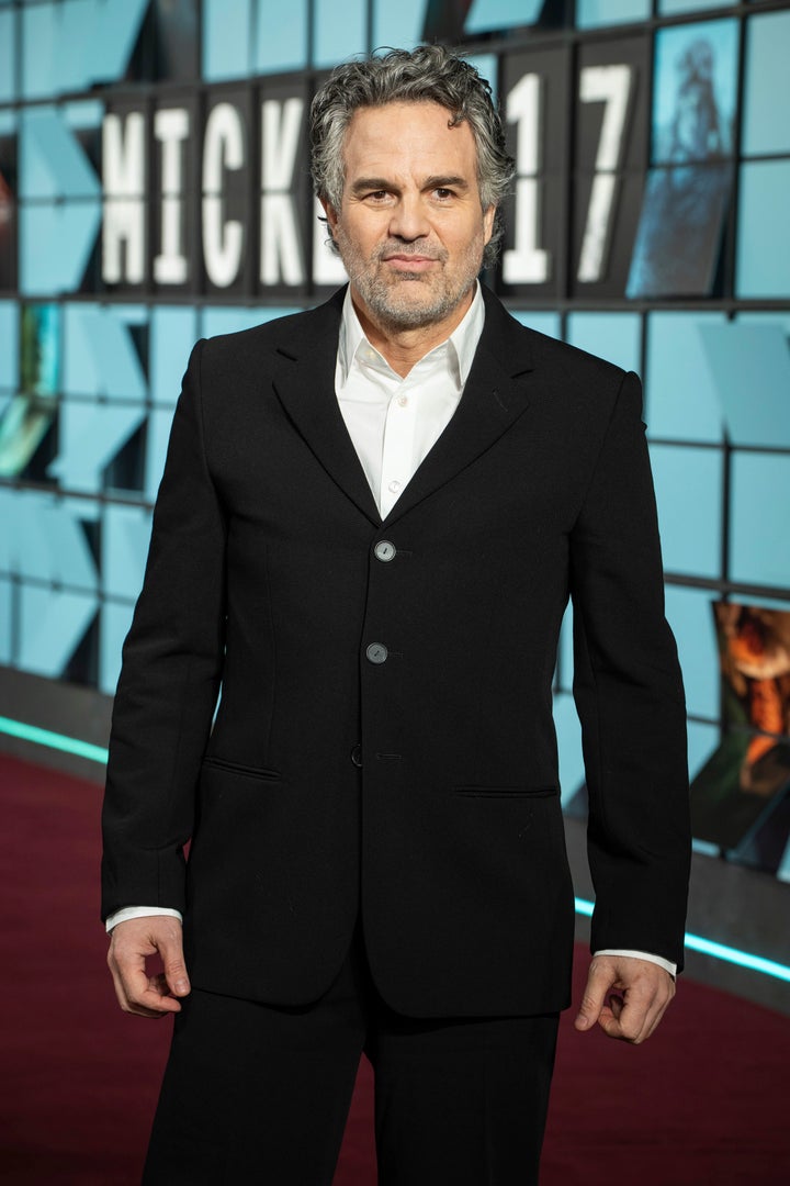 Mark Ruffalo at the premiere of Mickey 17 last year