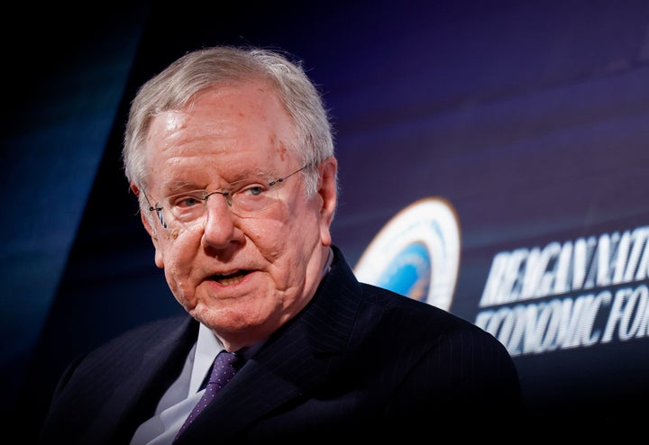Steve Forbes said uncertainty stemming from the tariffs “hurts economic growth and investment.”