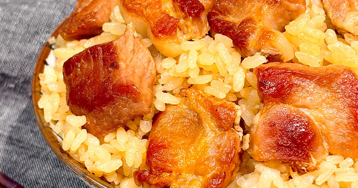 【角煮よりこれがラク】煮込んでないのに味しみホロホロ。おかわりが止まらん角煮風ご飯