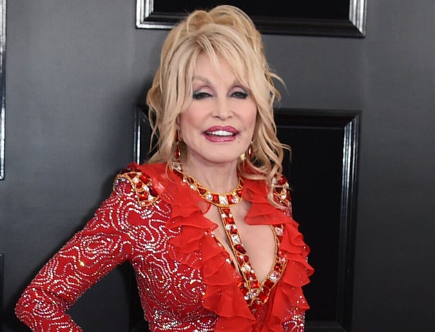 Dolly Parton at the 2019 Grammys