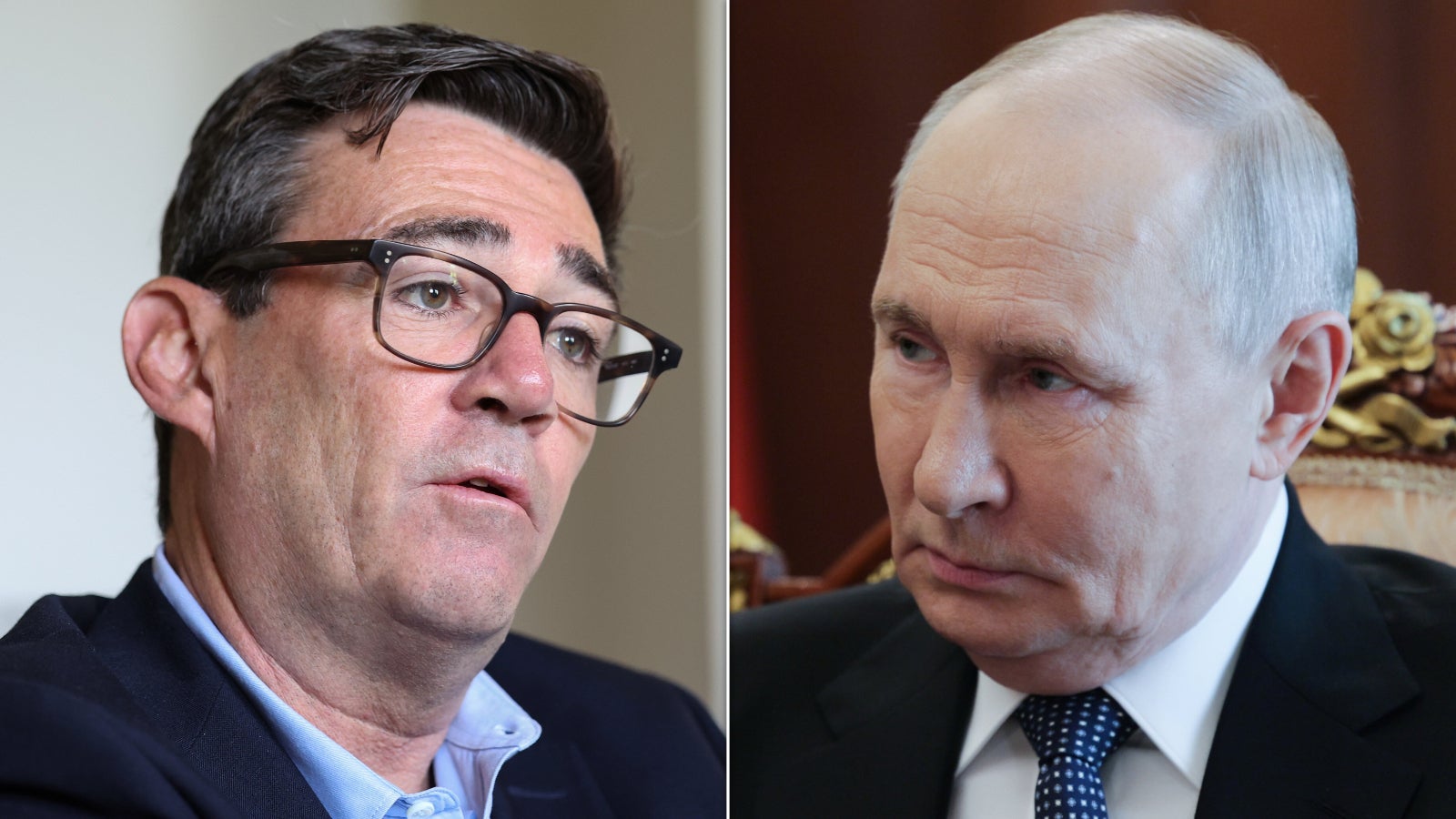 Putin Threatens British Military Targets Over Andy Burnham's 'Hostile Line' On Ukraine