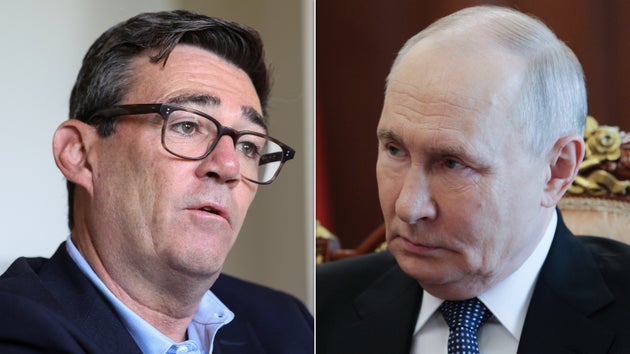 Andy Burnham and Vladimir Putin