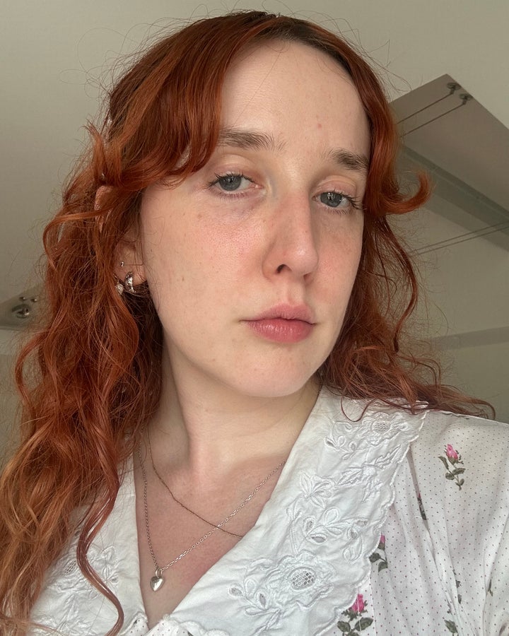 Wearing one coat of the serum on my upper lashes.