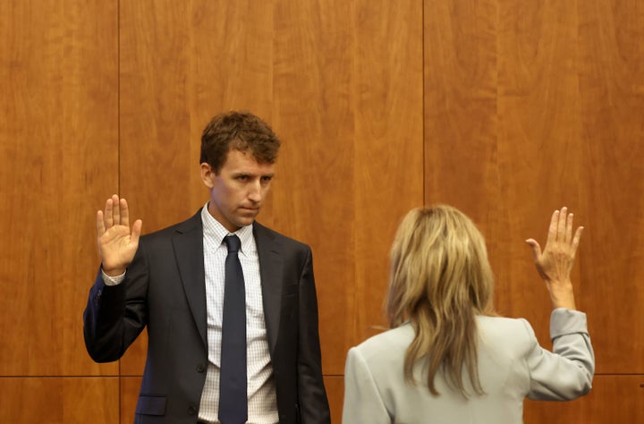 Patrick Clancy is sworn in on July 29.
