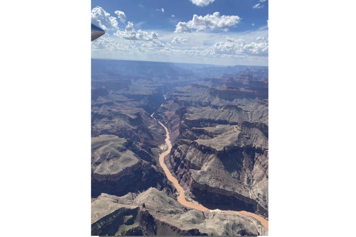This photo shows Grand Canyon National Park in northern Arizona on Aug. 30, 2026, after it was hit by heavy flooding a day earlier.