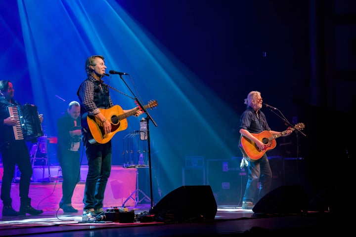 Blue Rodeo, pictured at a 2022 concert, staged a mass demonstration in music against Donald Trump’s attempted name change of Lake Ontario.