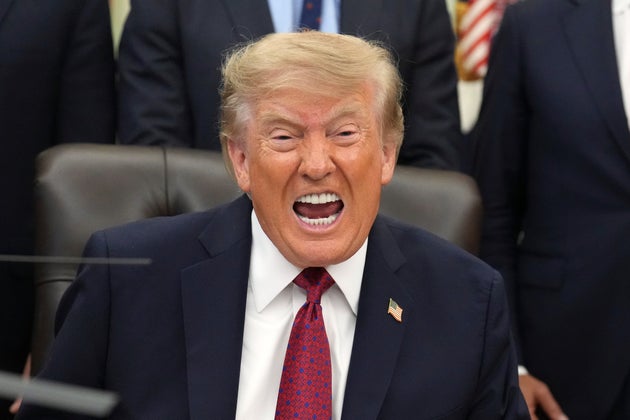 President Donald Trump speaks in the Oval Office of the White House, Monday, Aug. 31, 2026, in Washington.