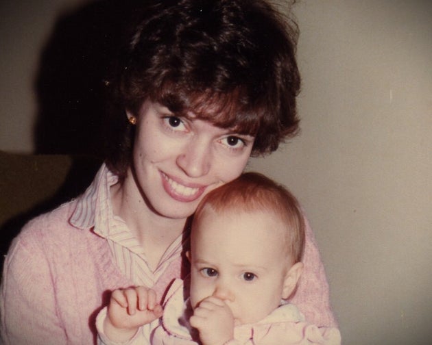 The author and her mother at their home in 1983.