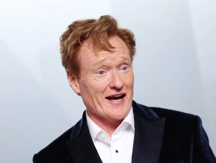 Conan O'Brien, seen here at the 2026 Vanity Fair Oscar Party on March 15, joked that his decorating sensibility is similar to that of President Donald Trump.