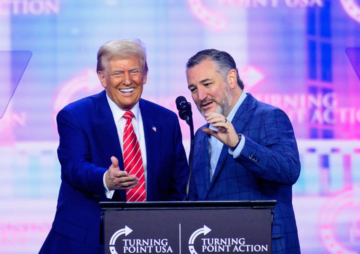 Sen. Ted Cru, right, has claimed he was actually dazzled by the insulting nickname Donald Trump bestowed on him during their bitter battle for the GOP presidential nomination in 2016.