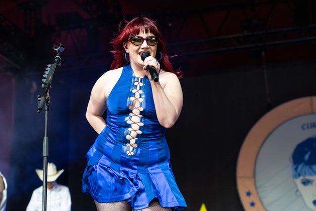 CMAT on stage at Coachella earlier this year