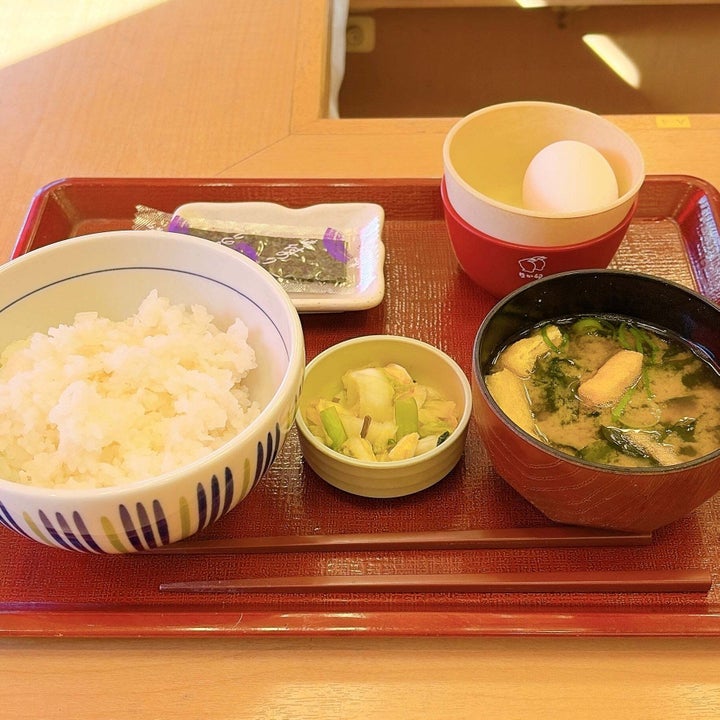 なか卯「こだわり卵朝食」