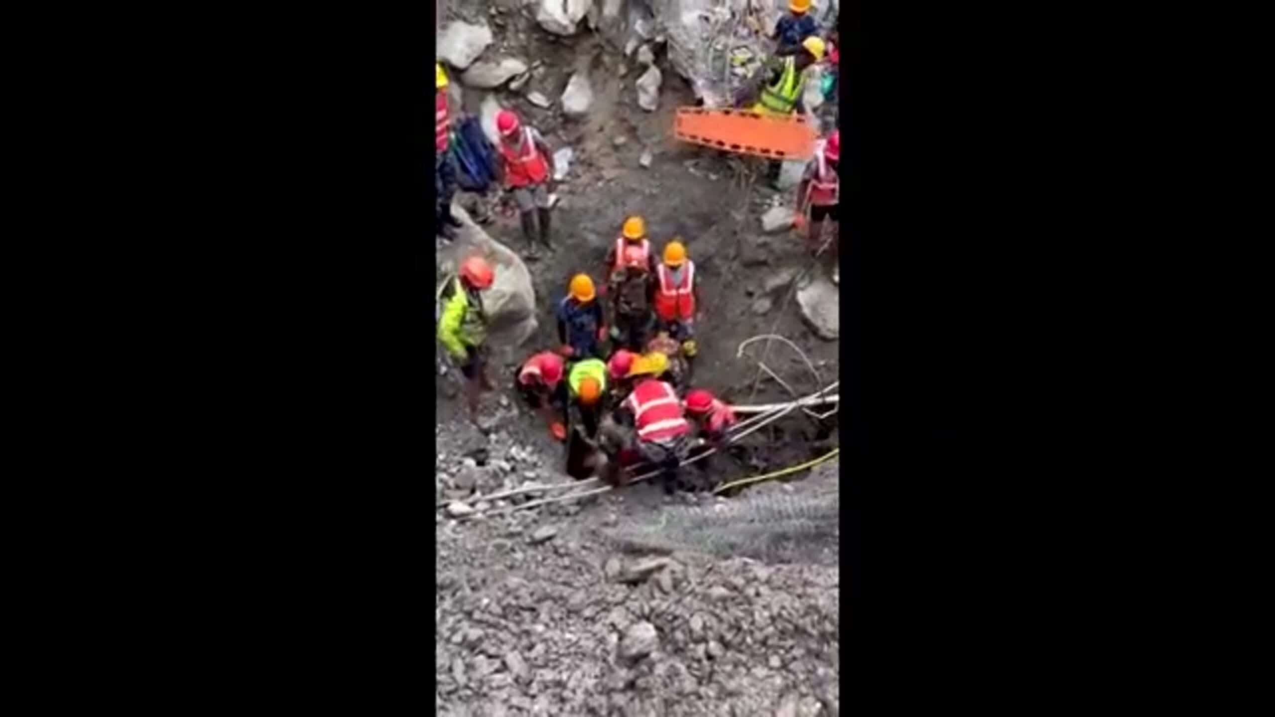 Video Shows Daring Rescue Of 2 Workers Trapped In Nepal Tunnel