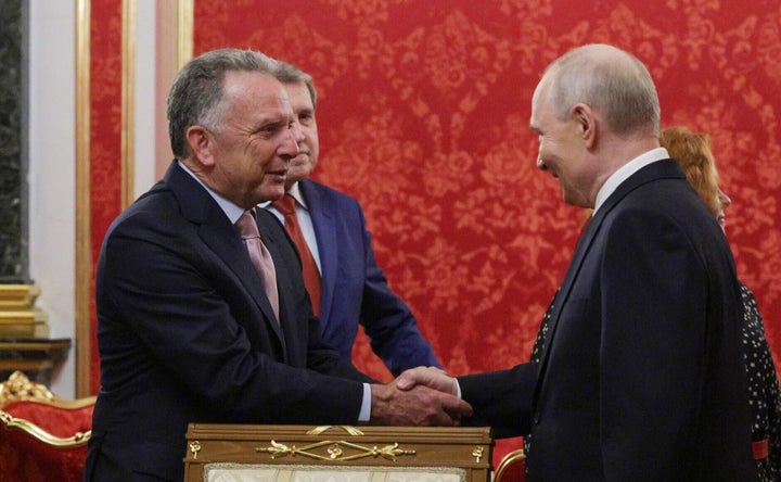 Russian President Vladimir Putin meets with U.S. special envoys Steve Witkoff and Jared Kushner at the Kremlin in Moscow, Russia, on Sept. 5, 2026.
