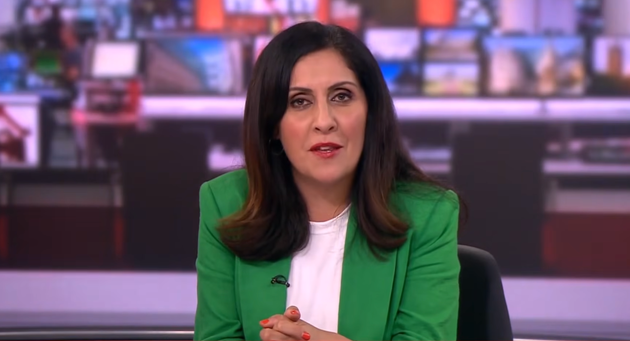 Maryam Moshiri in the BBC News studio