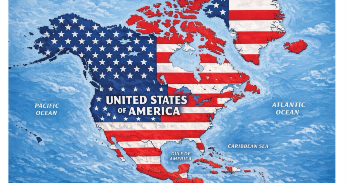 Trump Posts AI-Generated Map Showing U.S. Annexing All Of North America