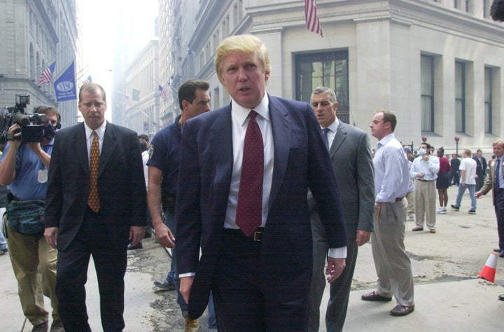 Trump also visited the New York Stock Exchange in lower Manhattan a week after the 9/11 terrorist attacks. 