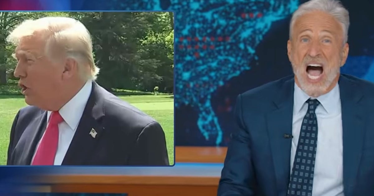 What The F**k?': Jon Stewart Exposes Trump's Most Unbelievable Use Of AI Slop Yet