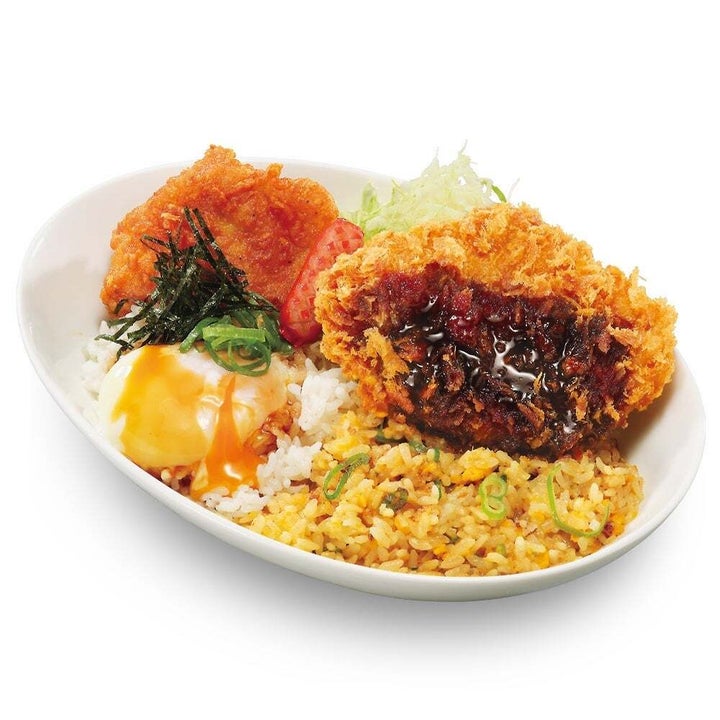 かつや「チャーハンとテリたま混ぜご飯の欲張り飯」