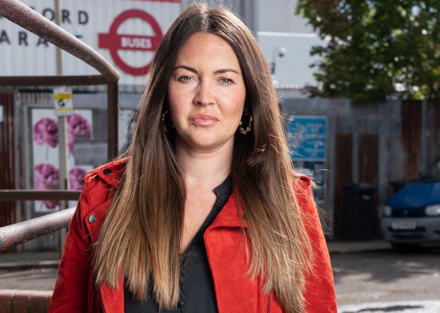 Lacey Turner on the set of EastEnders