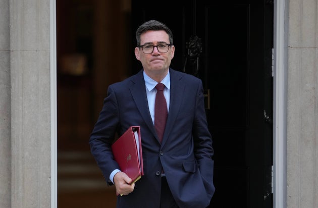 Andy Burnham leaves 10 Downing Street last week.