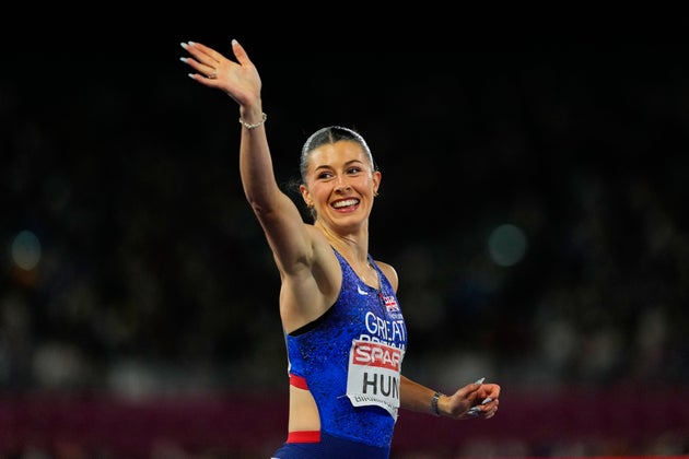Amy Hunt at the European Athletics Championships last month