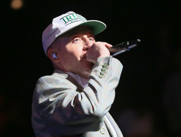 Macklemore on stage in 2023