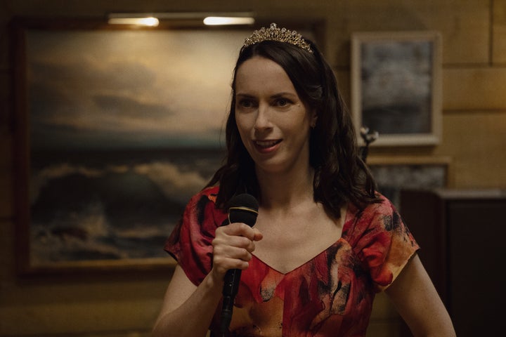 Kate O'Flynn as the complicated Patricia Moyer in Widow's Bay