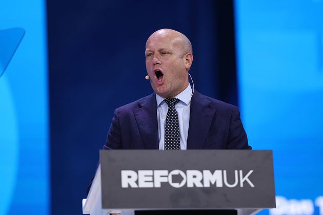 Dan Thomas at the Reform UK annual conference in Birmingham earlier this month.