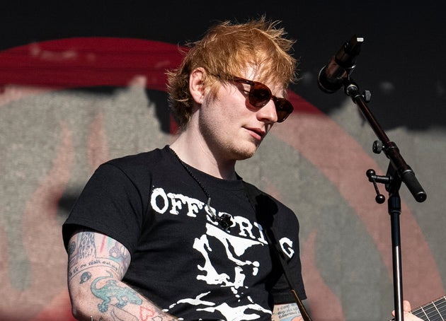 Ed Sheeran on stage in 2024