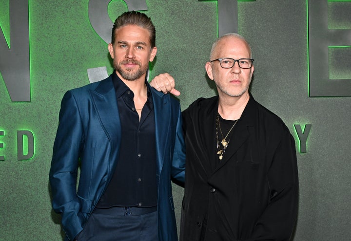 Charlie Hunnam and Ryan Murphy at the premiere of Monster: The Ed Gein Story last year