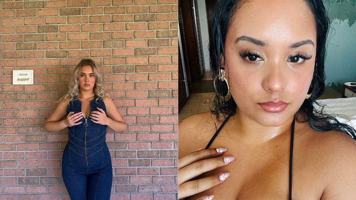 Lizzie Kloehn and Neriyah Perez are Gen Z-ers who do the chest rest pose.