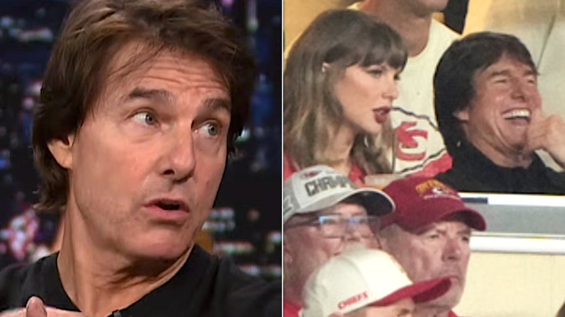 Tom Cruise verrät, worüber er und Taylor Swift während des Chiefs-Spiels ...
