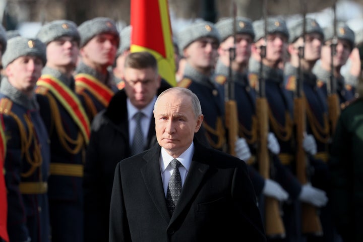 Of the 1,004 verified cases of sexual violence against civilians and prisoners of war, 89% were attributed to the Russian side. Russian President Vladimir Putin is seen in February.