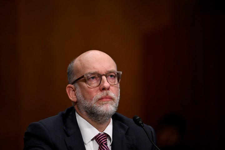Russell Vought, director of the Office of Management and Budget (OMB), during a Senate Banking, Housing, and Urban Affairs Committee hearing in Washington, DC, US, on Thursday, July 16, 2026. Photographer: Daniel Heuer/Bloomberg via Getty Images