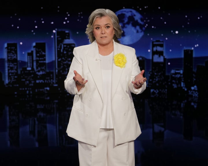 Guest host Rosie O’Donnell on the set of ABC’s “Jimmy Kimmel Live!” last month.
