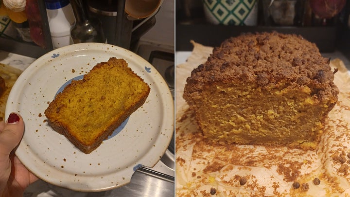 Pumpkin banana bread