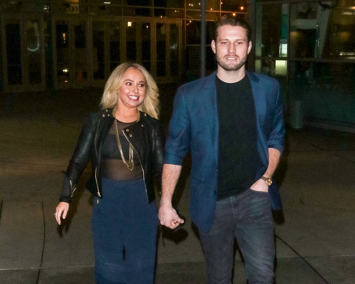 Hayden Panettiere is seen with Brian Hickerson on January 31, 2019 in Los Angeles.