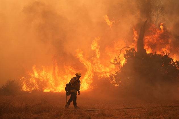 Wildfires are more likely as the global temperature heats up (AP Photo/Marcio Jose Sanchez, File)