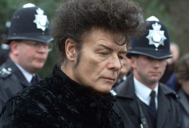 Gary Glitter pictured in 2000, following his first stint in prison