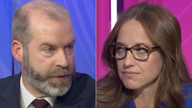 Jonathan Reynolds challenged Helen Whately on Question Time.