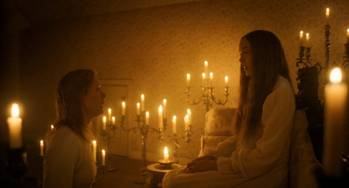 Sarah Paulson and Ella Beatty in Monster: The Lizzie Borden Story