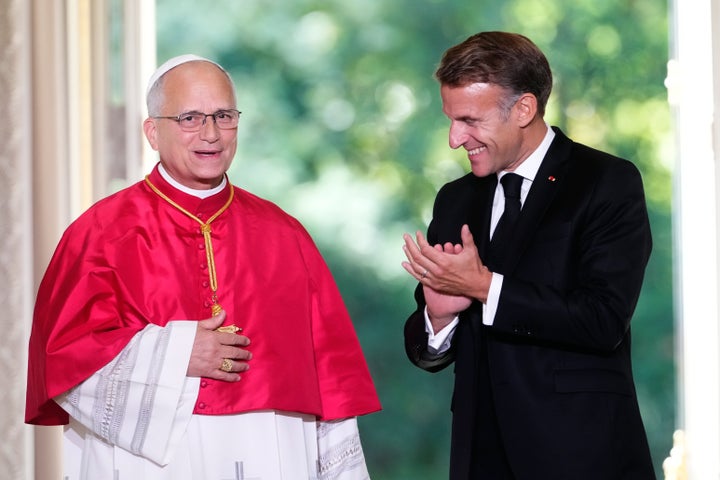 French President Emmanuel Macron said Pope Leo’s visit brings “a source of hope” to many French people.