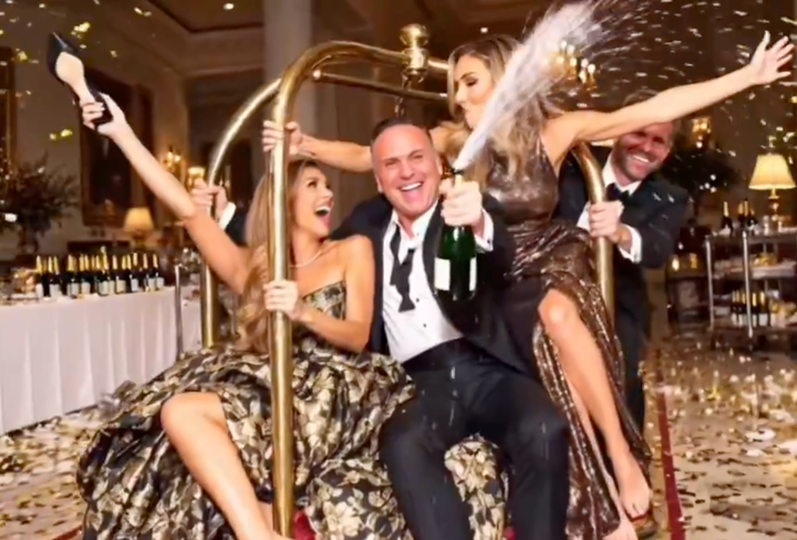 A screenshot from an AI-generated clip posted by White House deputy chief of staff Dan Scavino on Saturday.
