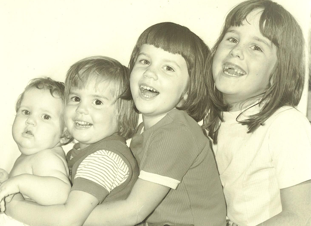 The author (second from the right) when she was 5. “Despite everything aging takes away, it also offers gifts that youth cannot provide,” she writes.